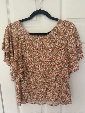 Rachel Roy Flutter Sleeve Top